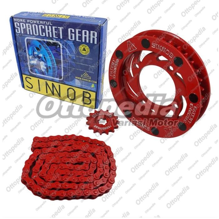 Produk Terbaik] Gear - Ger - Gir Set Rantai Motor Sinnob Colour Chain Jupiter Z Burhan