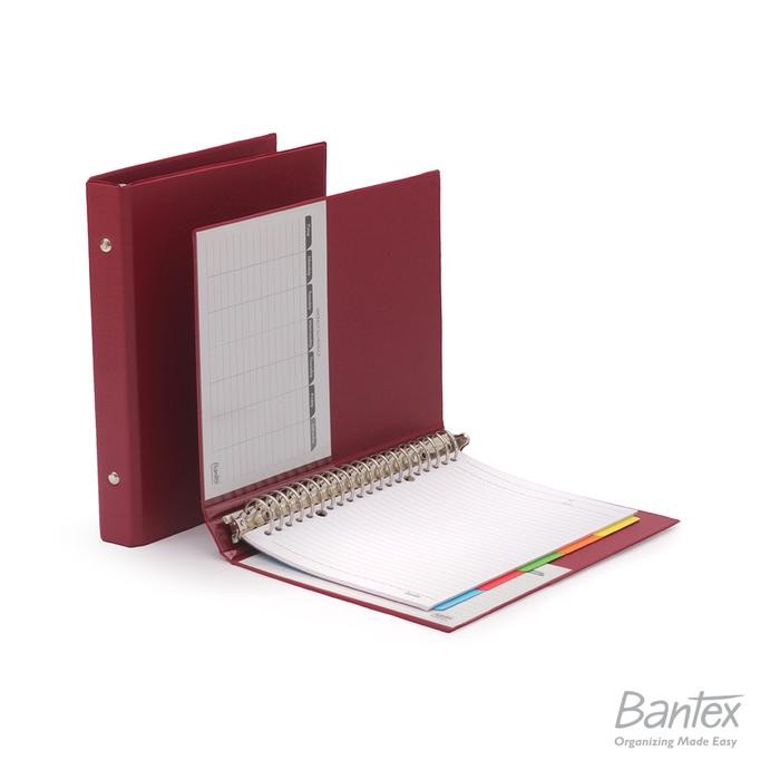

Bantex Multiring Binder 20 Ring 25mm A5 Maroon 1324 14