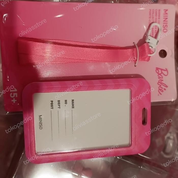 

card holder barbie miniso x barbie name tag barbie miniso x barbie