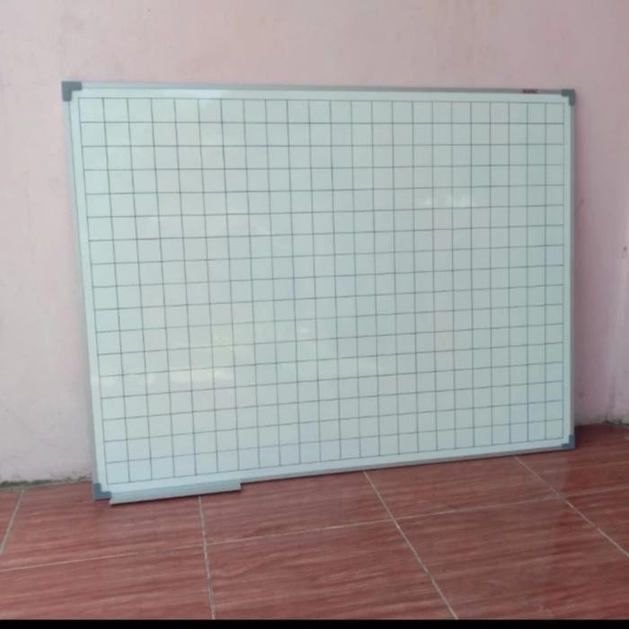 

Whiteboard magnetic kotak kotak 90x120 cm