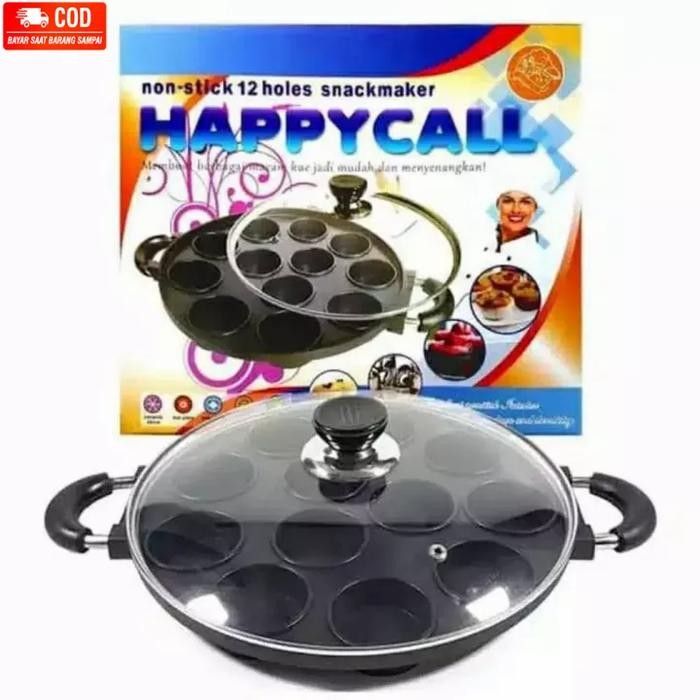 TERBARU cetakan kue lubang 12 / cetakan kue lumpur HAPPY CALL