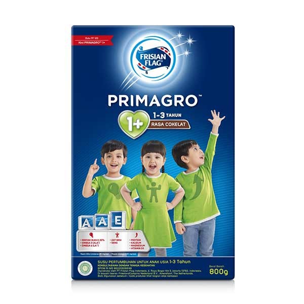 FRISIAN FLAG PRIMAGRO 1+ CHOCOLATE 750 GR - SUSU