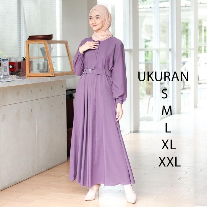 PROMO / Gamis Remaja Pesta Mewah Kekinian Premium Jumbo Syari Wanita Terbaru 2021 Polos Hitam Putih