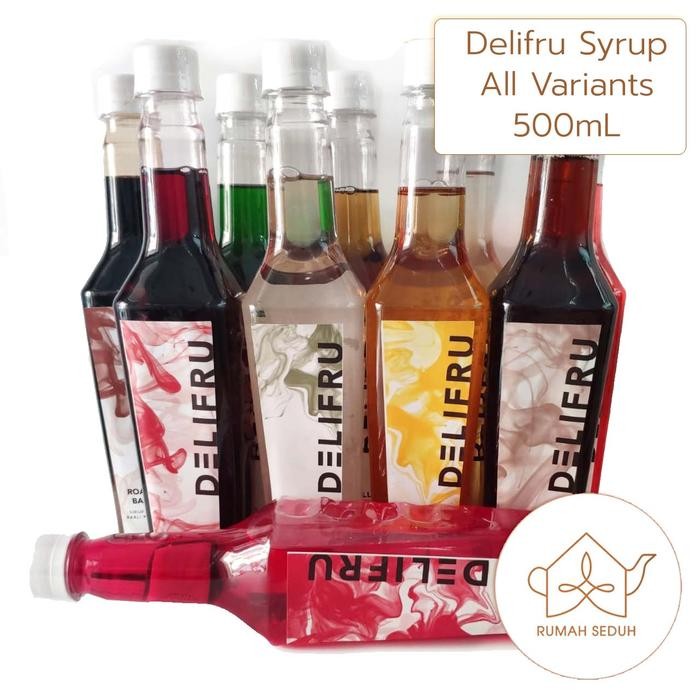 

Sirup DELIFRU 500mL - Sirop DELIFRU Syrup - Sirop Premium untuk Kopi, Teh, Mocktail, Cocktail,