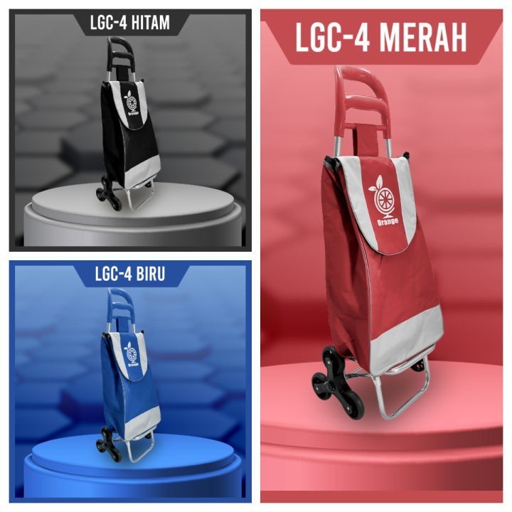 DTG Troli Belanja Keranjang Tas Troli Belanja Dengan Roda Troli Belanja lipat Keranjang Supermarket