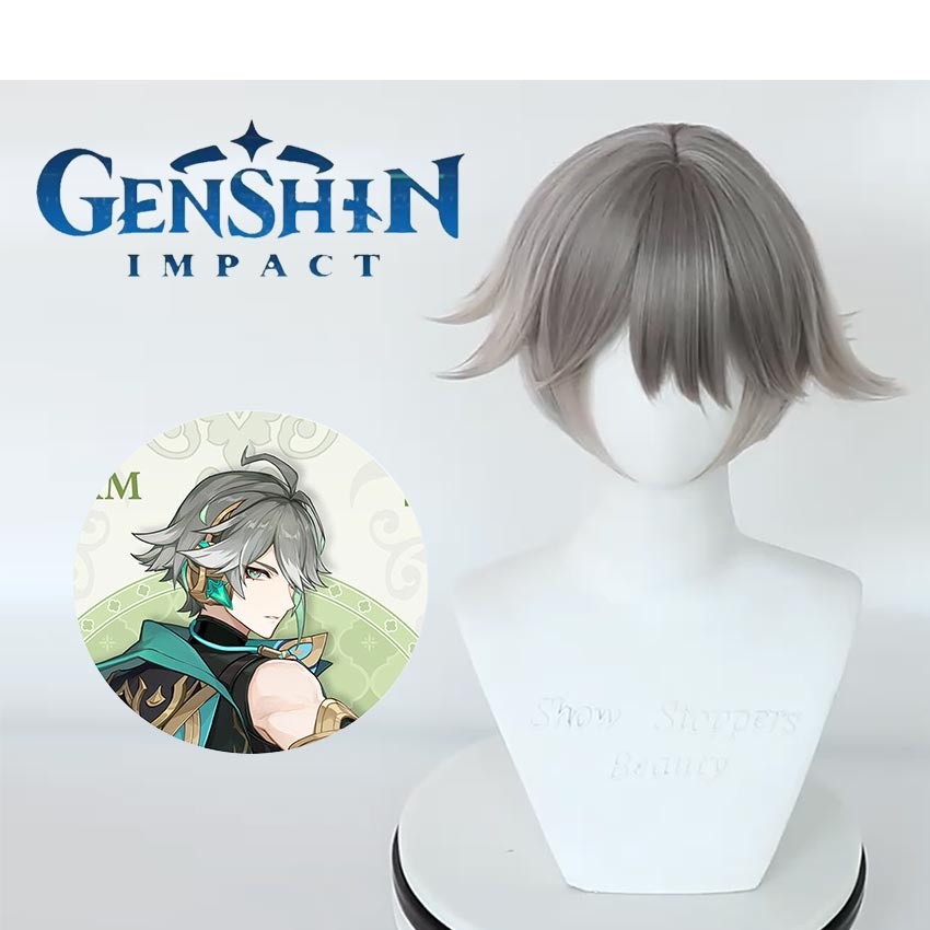 Wig Cosplay Genshin Impact Alhaitham Al Haitham Alhaitam