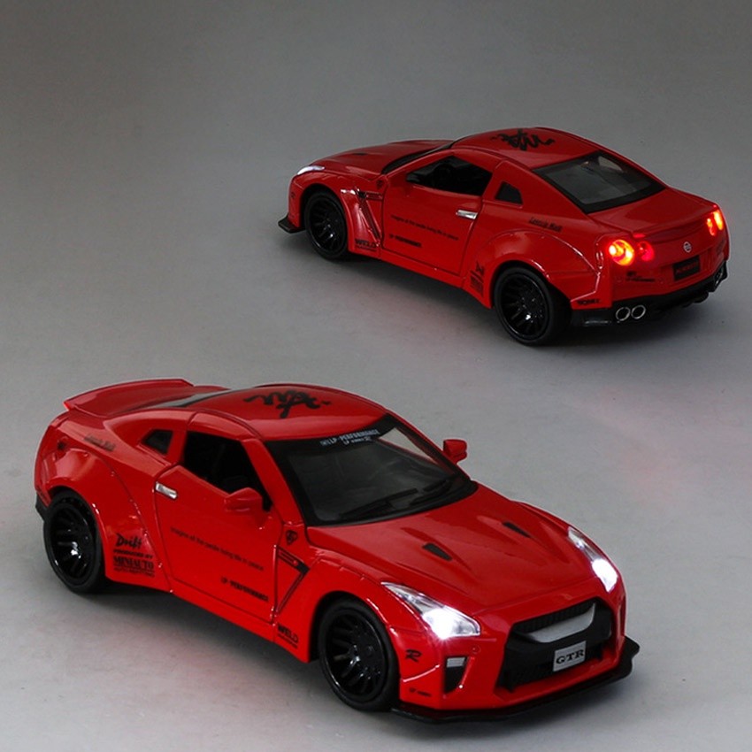 Diecast Mobil Nissan GTR R35 Recing Skala 1:32 Fast Furious -Multicolor - Diecast Miniatur Mobil GTR