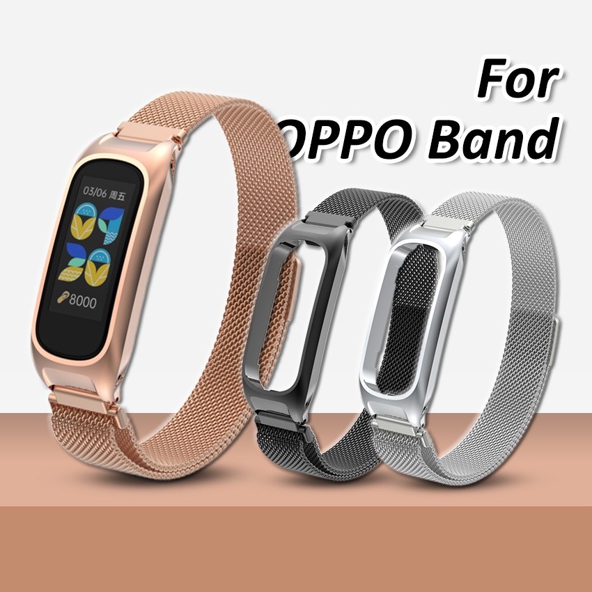 Strap Metalic OPPO Band Tali Pengganti OPPO Strap Stainless Steel OPPO Band Smartwatch Strap