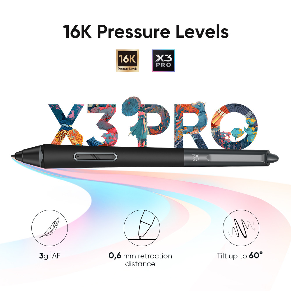 

Xppen Deco Pro Xlw Graphics Tablet 16K Pressure Levels X3 Pro Stylus 15 X 9 Inch Digital Drawing