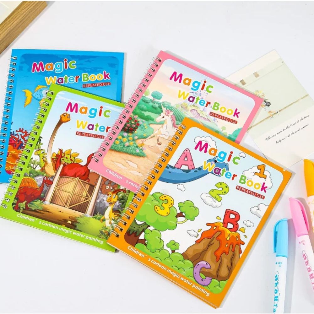 

Magical Book Water Drawing Montessori Toys Reusable Coloring Book Early Education Toys Dinosaur