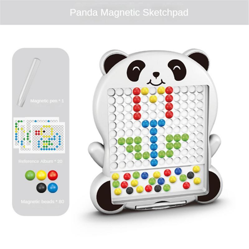 

Magnetic Drawing Board For Toddlers Magnet Beads And Pen Drawing Board Montessori Educational