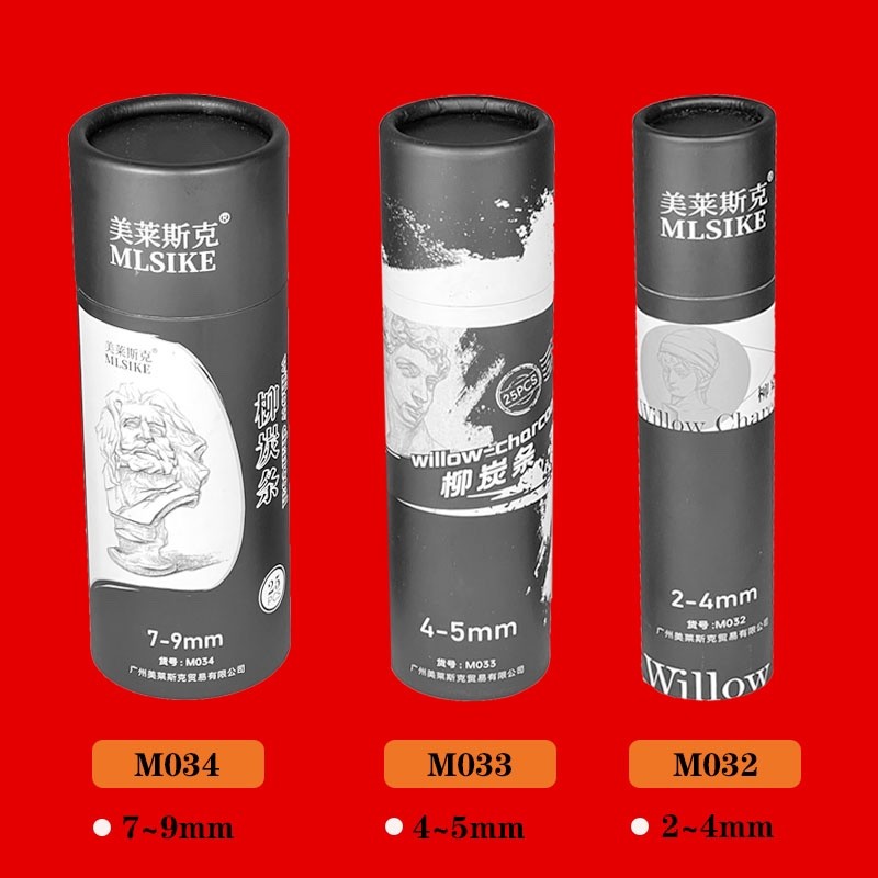 

25Pcs Vine Charcoal Sticks, Willow Professional Sketch Drawing Charcoal Bars Set 2-4/5-7Mm/7-9 Mm