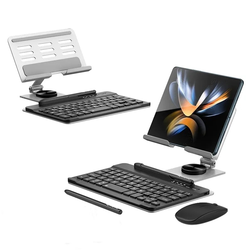 For  Galaxy Z Fold 4/Fold 3 wireless Bluetooth-compatible Keyboard/Mouse/Writing Pen/Rotating Keyboa