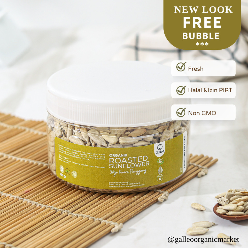 

Sunflower Roasted Biji Kuaci Panggang / Biji Matahari Panggang Galleo