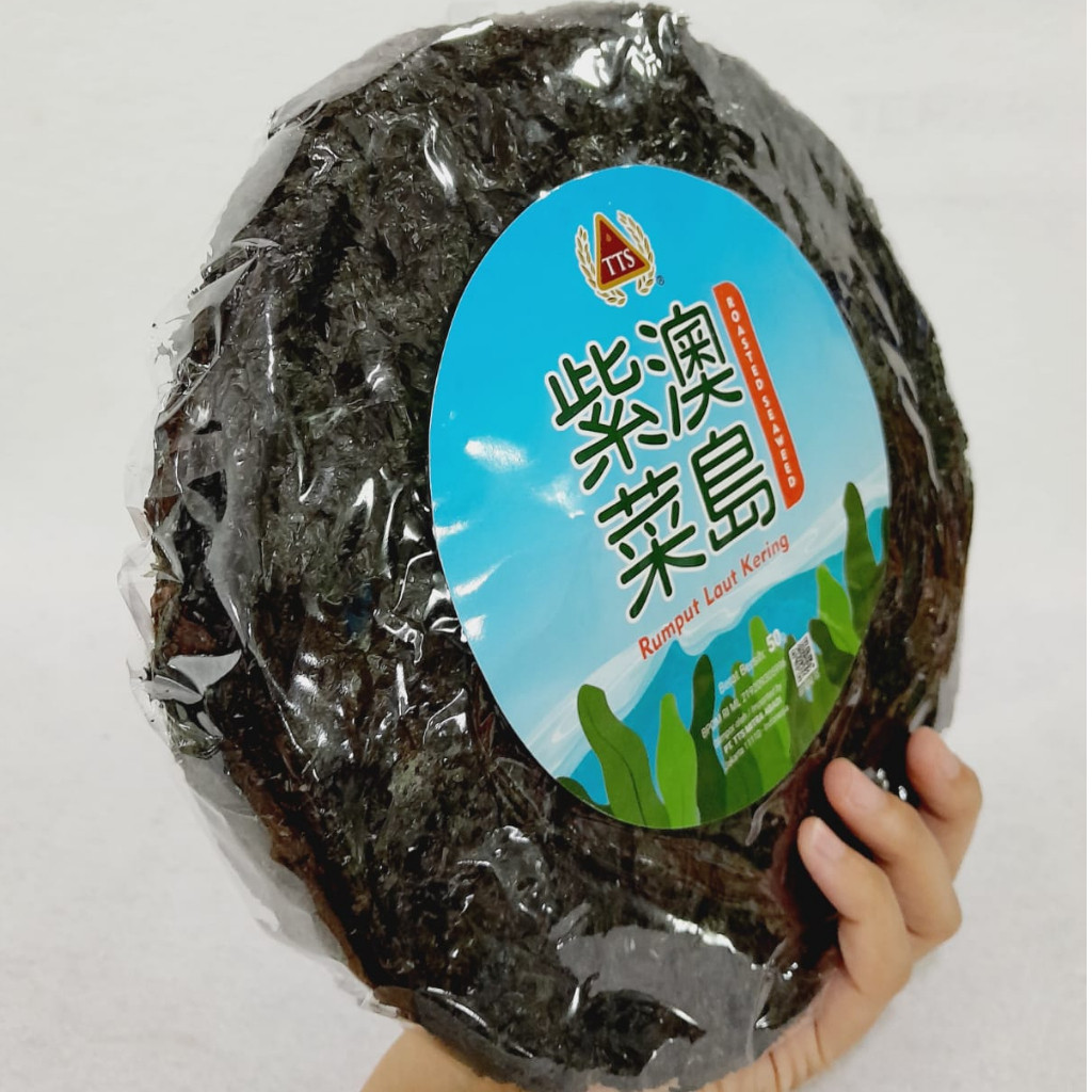 

[HALAL] TTS Rumput Laut Kering 50gr / Dried Roasted Seaweed Bulat / Cecai Bundar