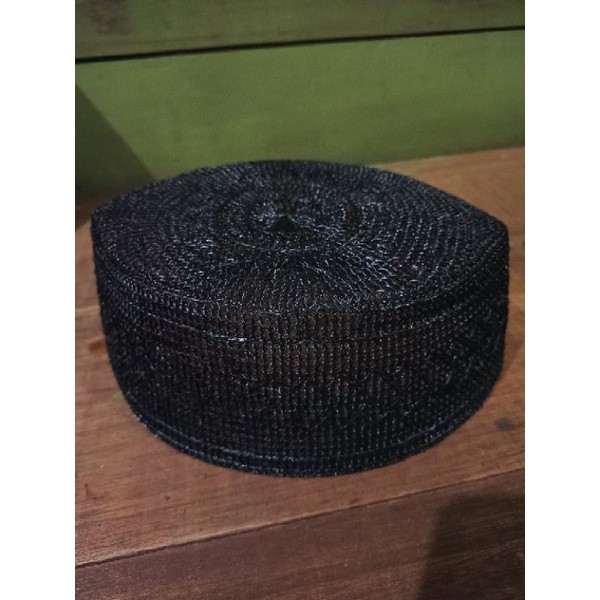 Terlaris Peci Akar Jangang Khas Kalimantan Tipe 25.Warna Hitam