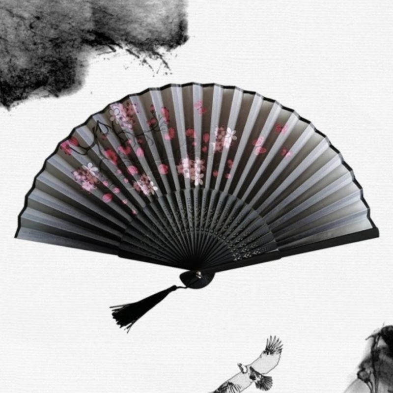Benteng Onderdil Kipas Lipat Tangan Jepang China Souvenir Kipas