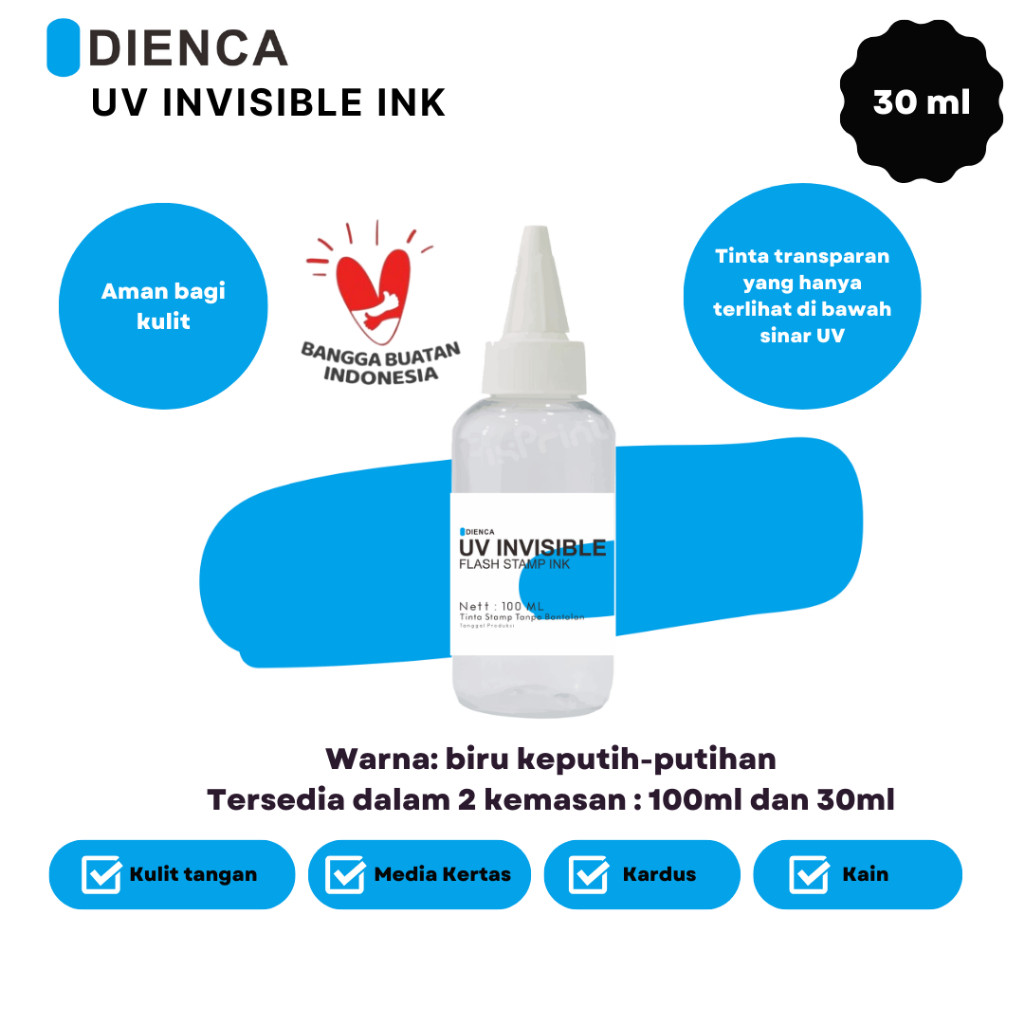 

[READY] Dienca Tinta UV Invisible 30ml