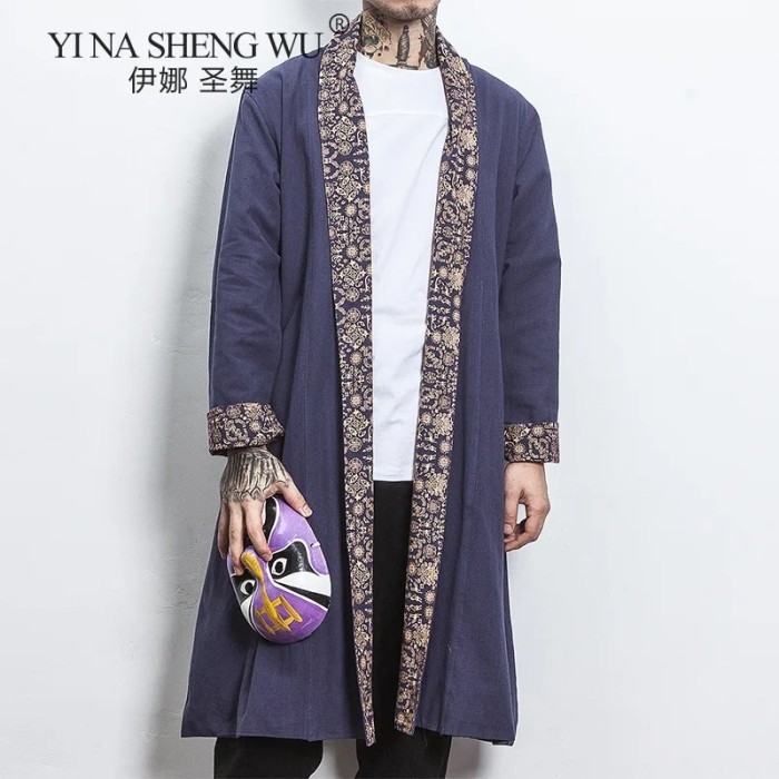 Japanese Kimono Summer Cardigan Haori Yukata Samurai Costume Clothing