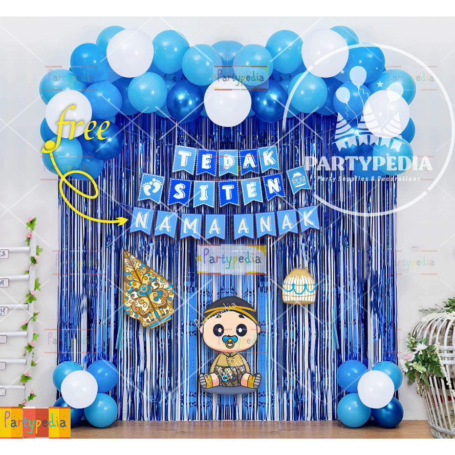 PAKET DEKORASI TEDAK SITEN ANAK/BAYI LAKI-LAKI