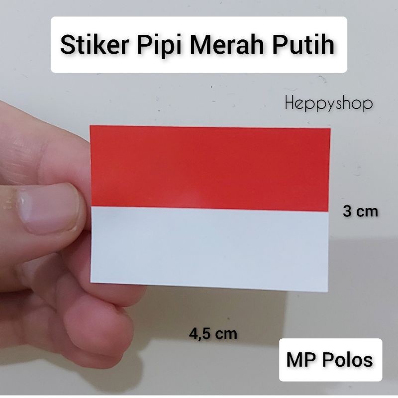 

Stiker Merah Putih, Stiker Pipi Merah Putih
