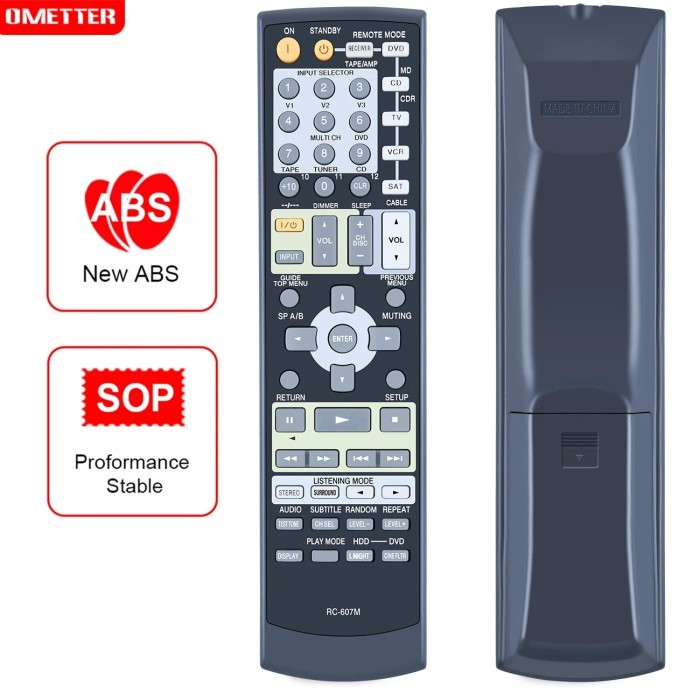 New RC-607M Remote Control For Onkyo AV Receiver TX-SR503 TX-SR8350