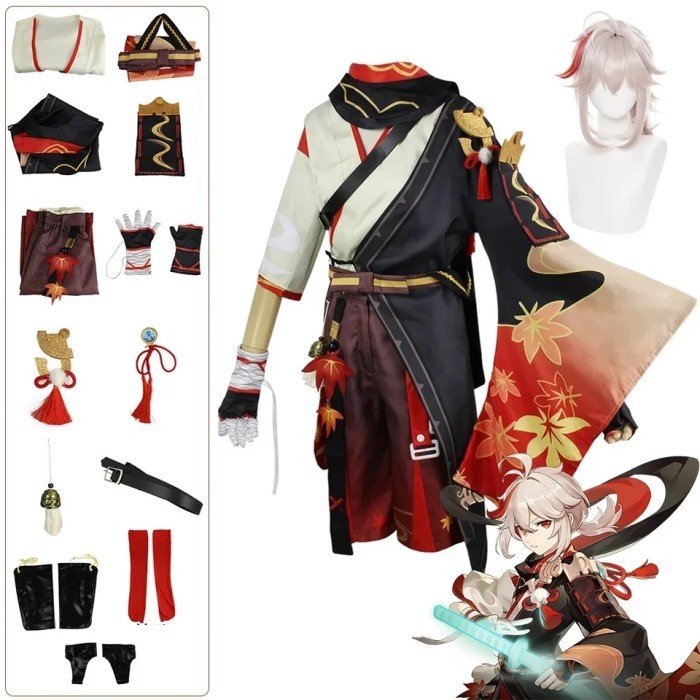 Kaedehara Kazuha Cosplay Costume Genshin Impact Halloween Carnival