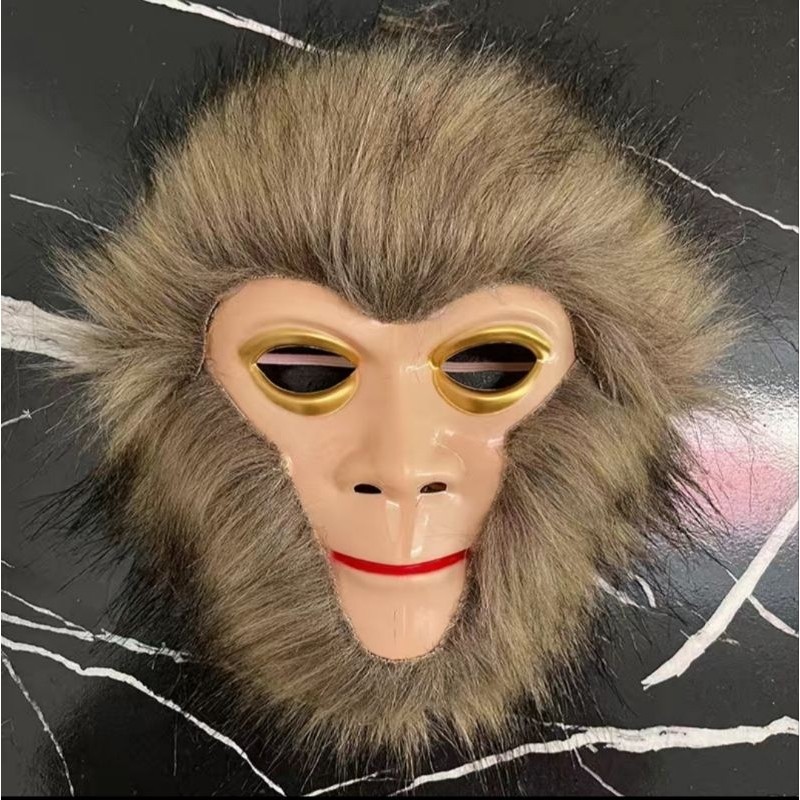 topeng monyet bulu kera sakti monkey king cosplay mask sungokong sun go kong black myth wukong wu