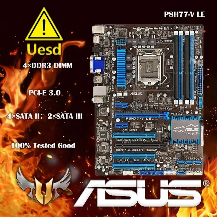 P8H77-V LE Desktop Motherboard H77 LGA 1155 22nm i3 i5 i7 DDR3 32G