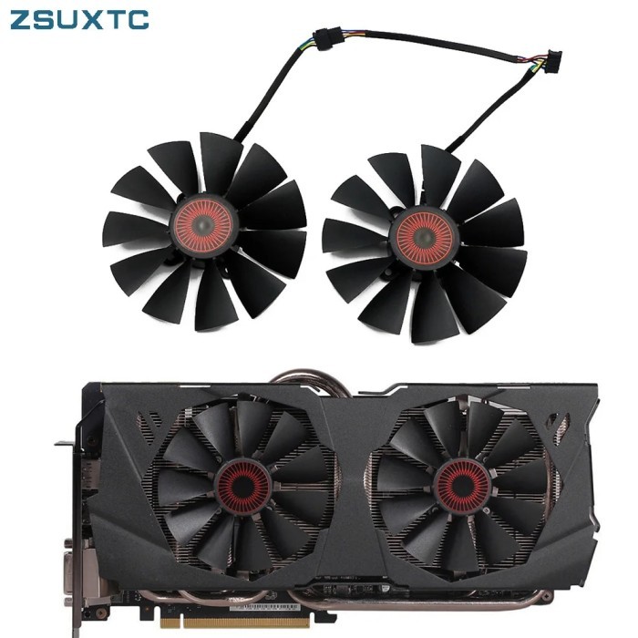 95MM FD10015H12S 0.55A 5Pin GTX980 980Ti Cooler Fan For STRIX GTX 970