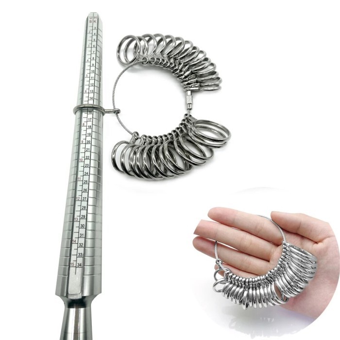 Professional Ring Sizer Gauge Finger Ring Stick Sizer Mandrel Stick