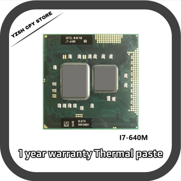 Intel Core i7-640M i7 640M SLBTN 2.8 GHz Dual-Core Quad-Thread CPU