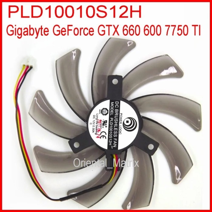Free Shipping PLD10010S12H 12V 0.30A 95mm For Gigabyte GeForce GTX660