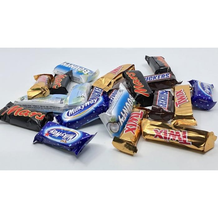 Coklat Best Mixed Minis isi 25 pcs (Mars, Bounty, Twix and Milky Way) Terlaris