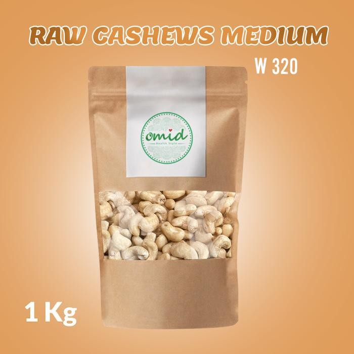 

Cashew Raw w320 medium size 1KG Terlaris