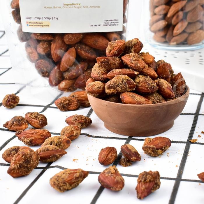 

Honey Butter Roasted Almond ( Panggang ) 1 Kg Terlaris