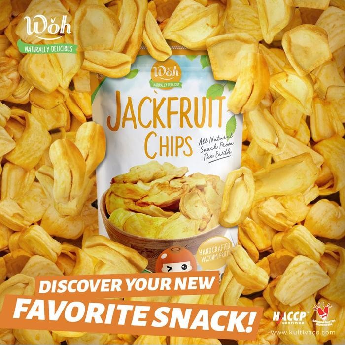 

Bundle 3pcs - Woh Jackfruit Chips 100gr Keripik Buah Nangka Kering Terlaris