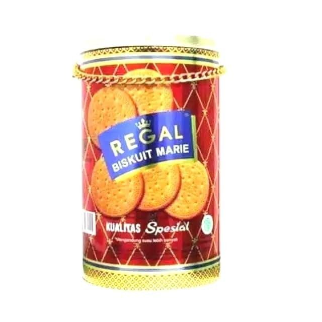 

marie regal biskuit kaleng 1 kg rantai Terlaris