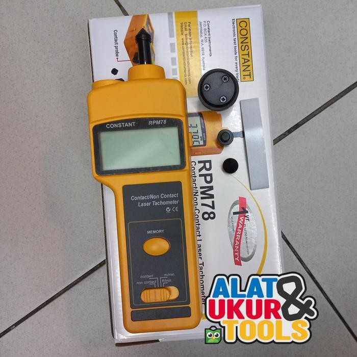 TERBARU CONSTANT RPM78 Tachometer - Alat Ukur Kecepatan Rotasi RPM 78