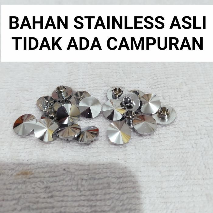 Tuklex- KANCING BAUT L4 L5 STAINLESS ISI 20 BIJI TUTUP BAUT L STAINLESS