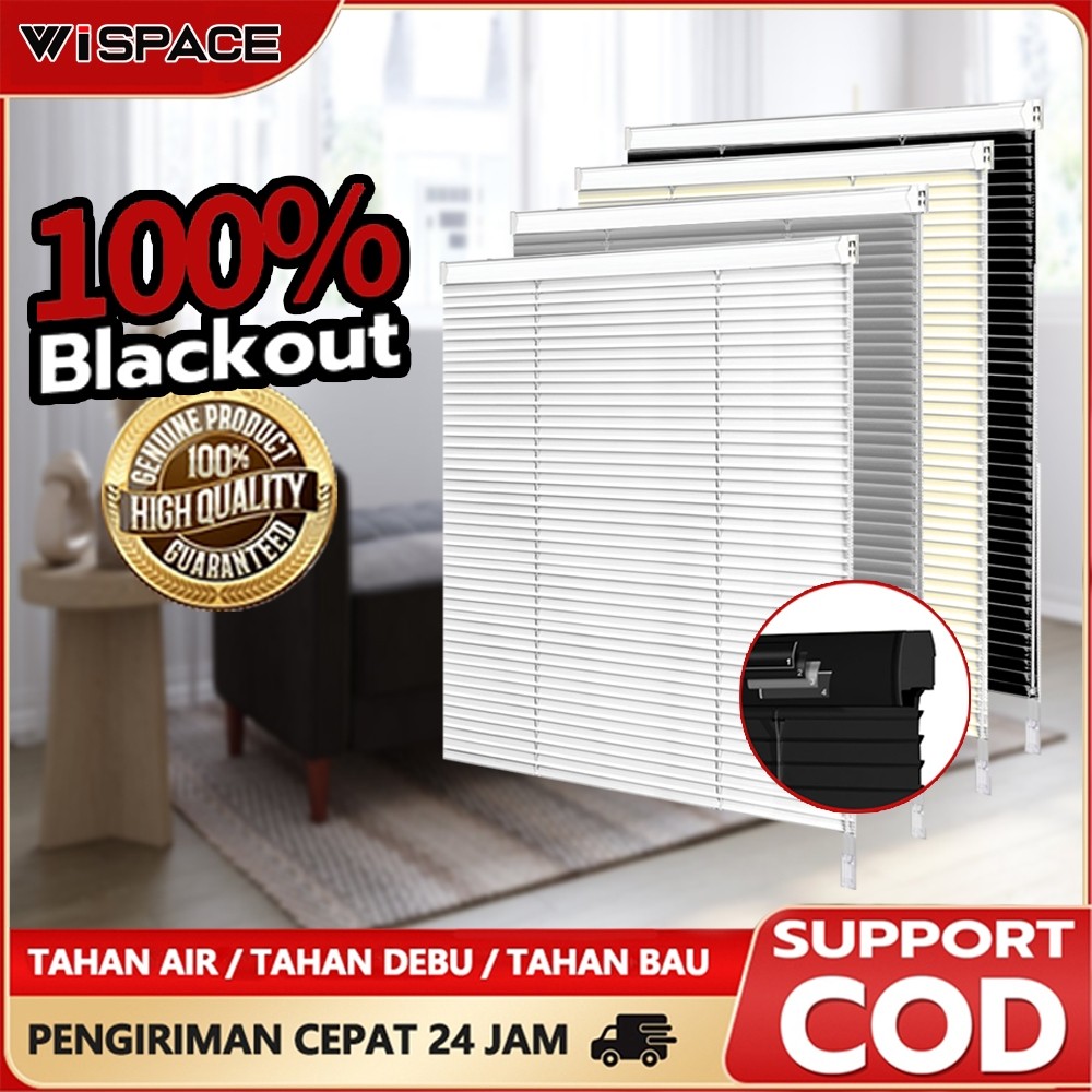 Free AksesorisVenetian Blind Alumunium Cuom Ukuran Venetian Blind Horizontal Blind Aeethic Tirai