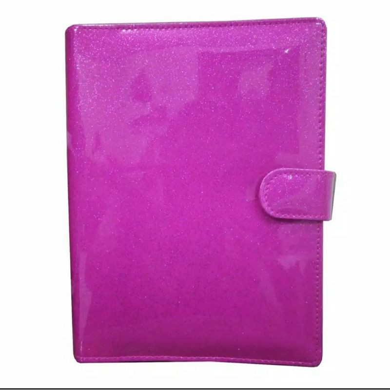 

[READY] Binder Glossy Glitter Laminasi Kulit Premium A6 6ring A5 20ring B5 26ring