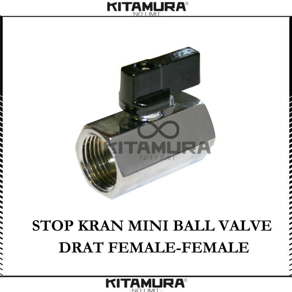 Mini Ball Valve 1/2" inch Female - Female Import Quality