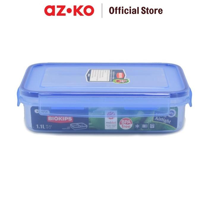 Terlaris Azko Komax 1.1 Ltr Biokips Wadah Makanan Dengan Sekat Rd4