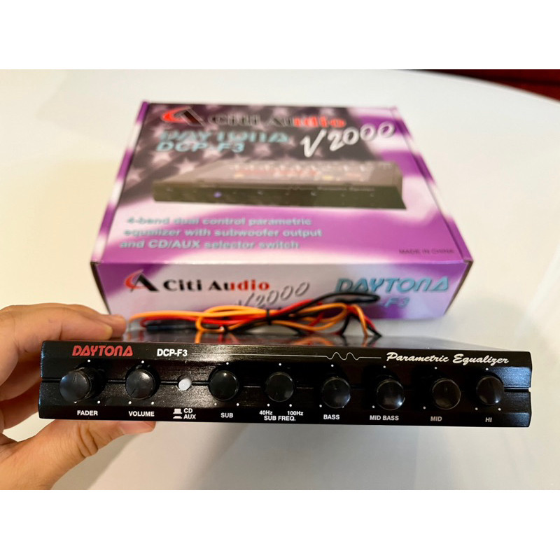 Equalizer Mobil/ Parametric Equalizer / Preamplifier Daytona F3 - Bluetooth/USB/MP3
