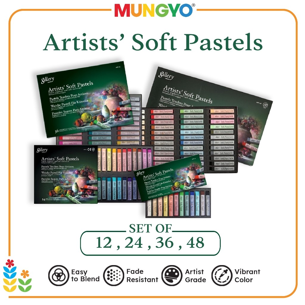 

[READY] Mungyo Gallery Artists Soft Pastel Set Crayon Krayon Lembut