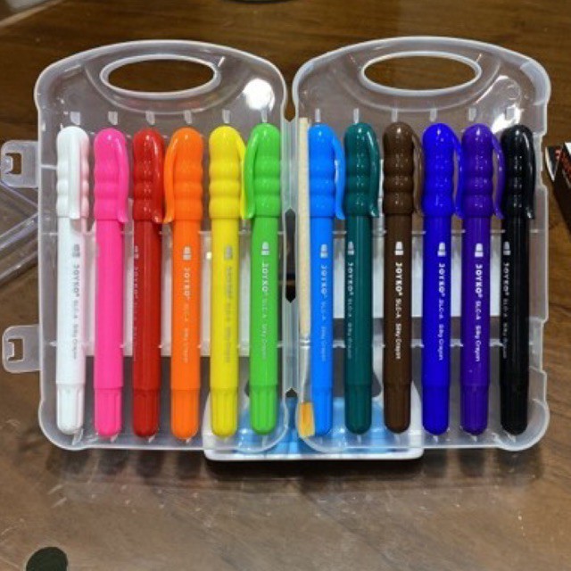 

[READY] Crayon Halus / Silky Crayon Joyko 12 warna SLC-A-12 (1 set)