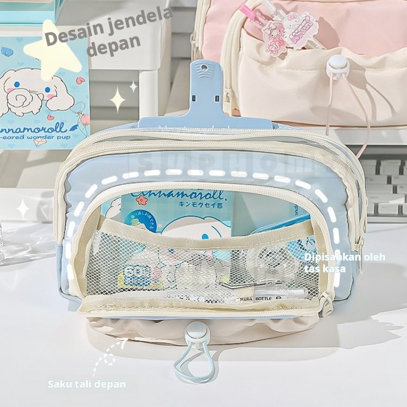 

JH8 Tempat alat tulis kotak pensil aesthetic Tas PenaTempat Pencil Tas Pensil kapasitas besar