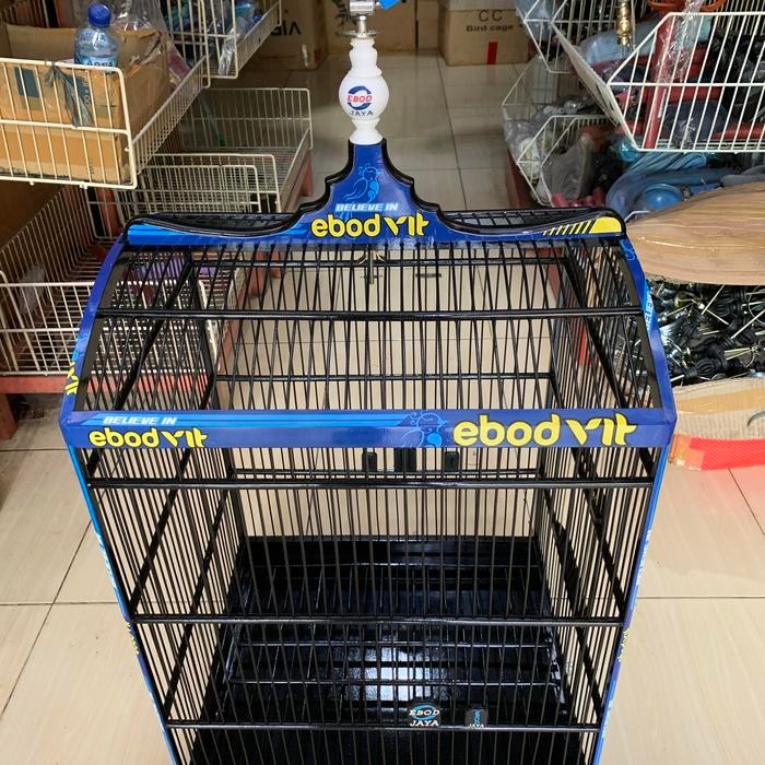 Amour Petshop Sangkar Kandang Kotak Ebod Jaya Decal Vit Biru No 1 Dan 2