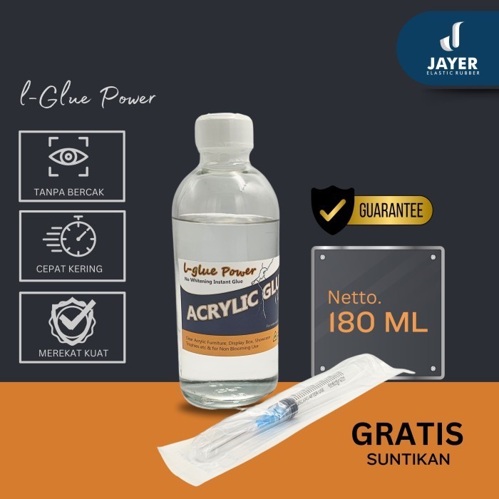 

JH8 Lem acrylic super crystal glue / Lem khusus acrylic Instant Glue